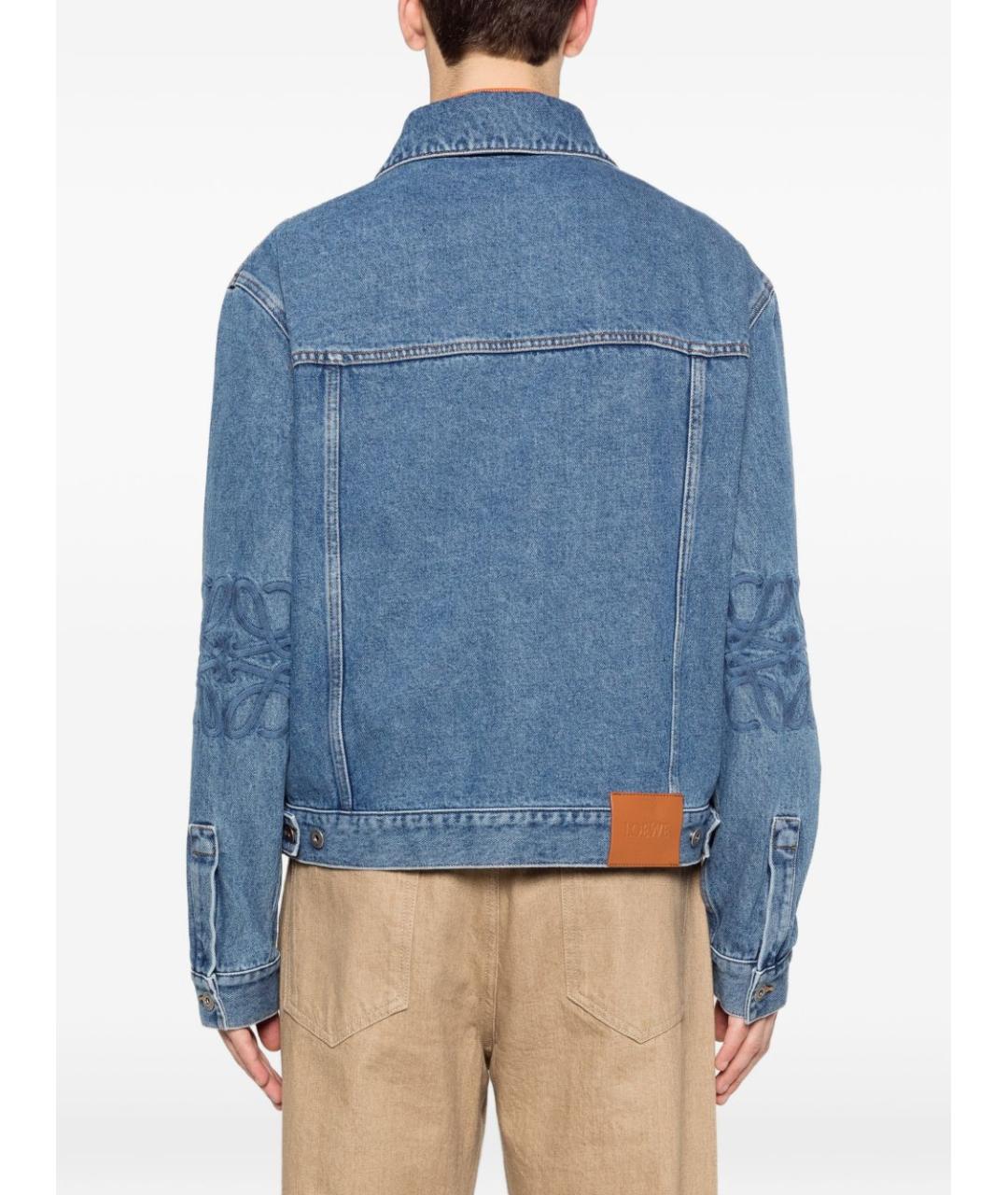 LOEWE Голубая деним куртка, фото 5