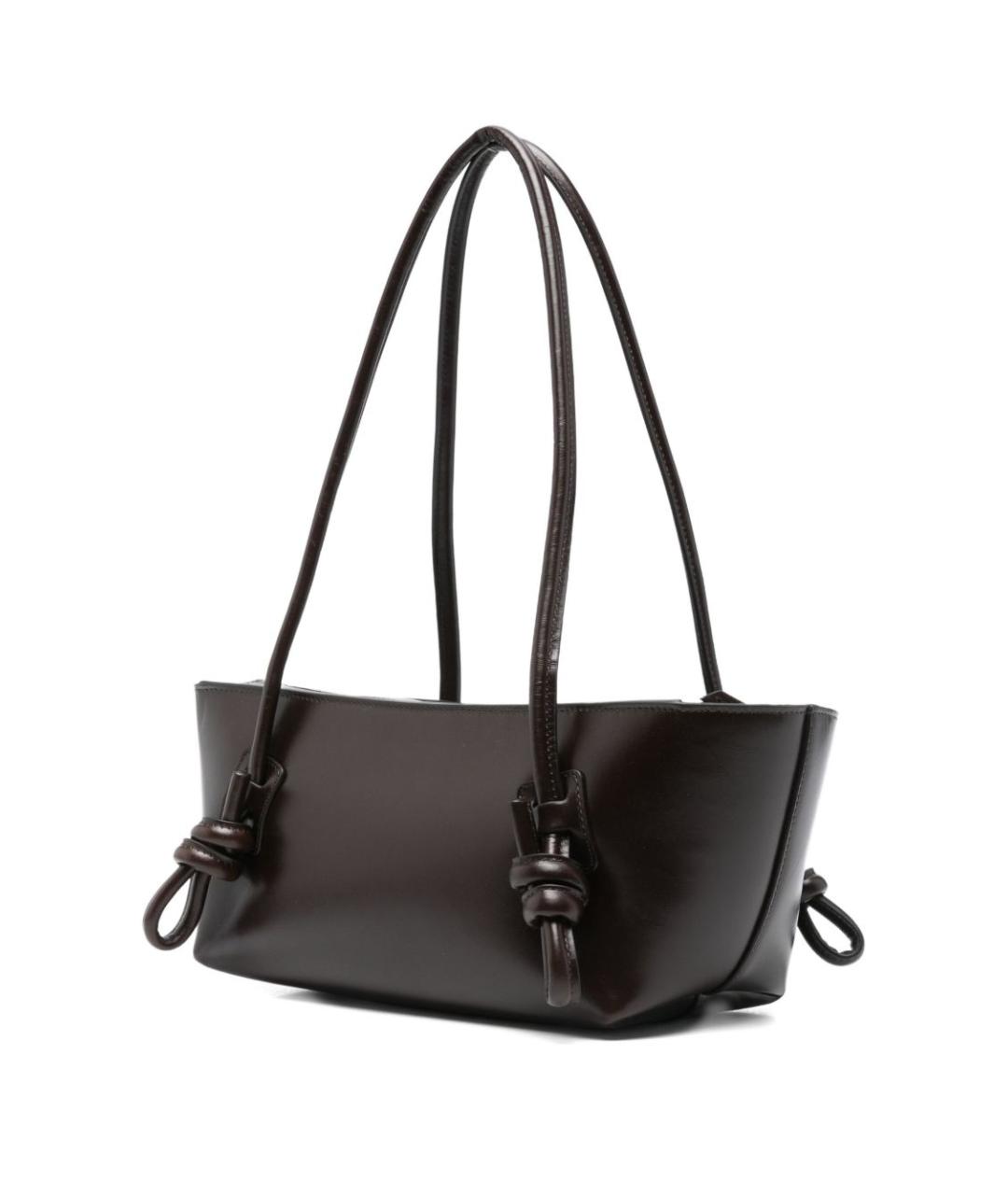 HEREU Коричневая кожаная сумка через плечо, фото 4