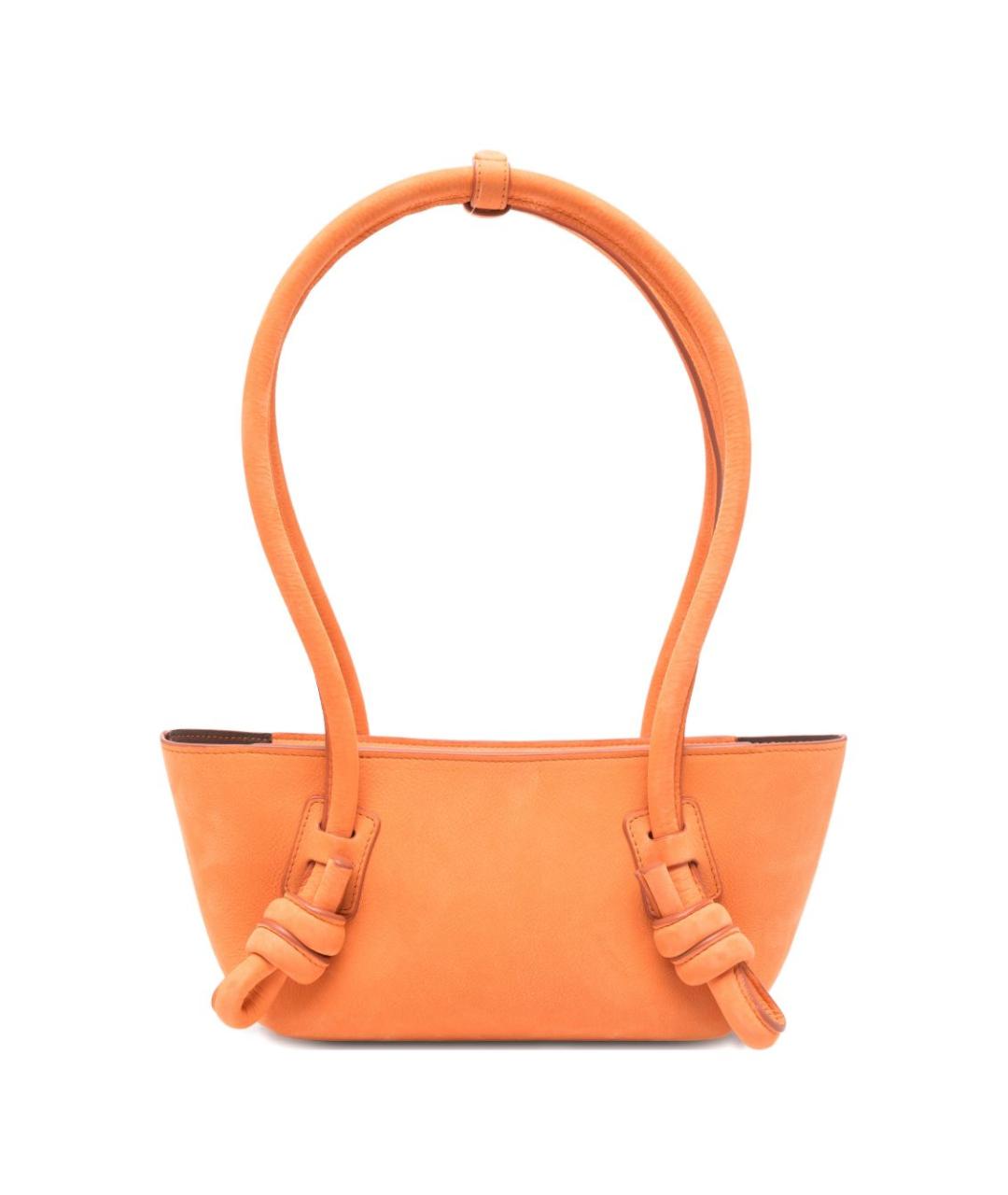 HEREU Оранжевая кожаная сумка тоут, фото 1