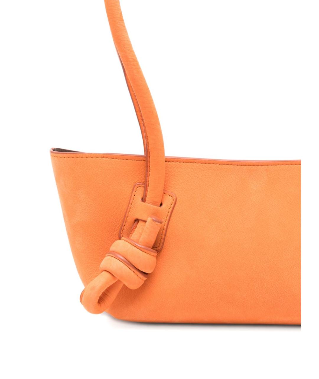 HEREU Оранжевая кожаная сумка тоут, фото 3