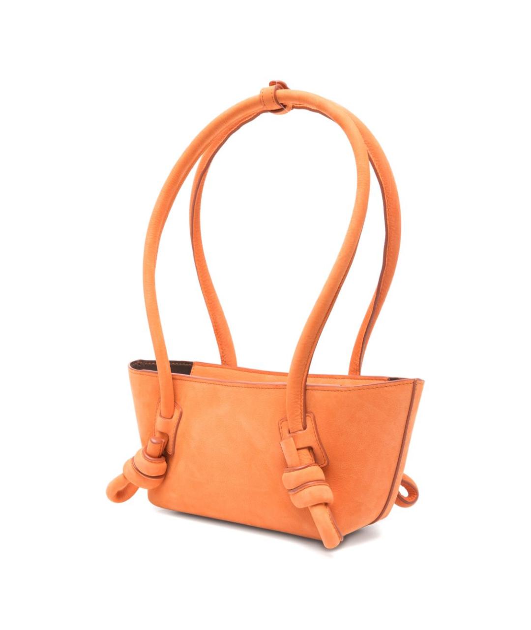 HEREU Оранжевая кожаная сумка тоут, фото 2