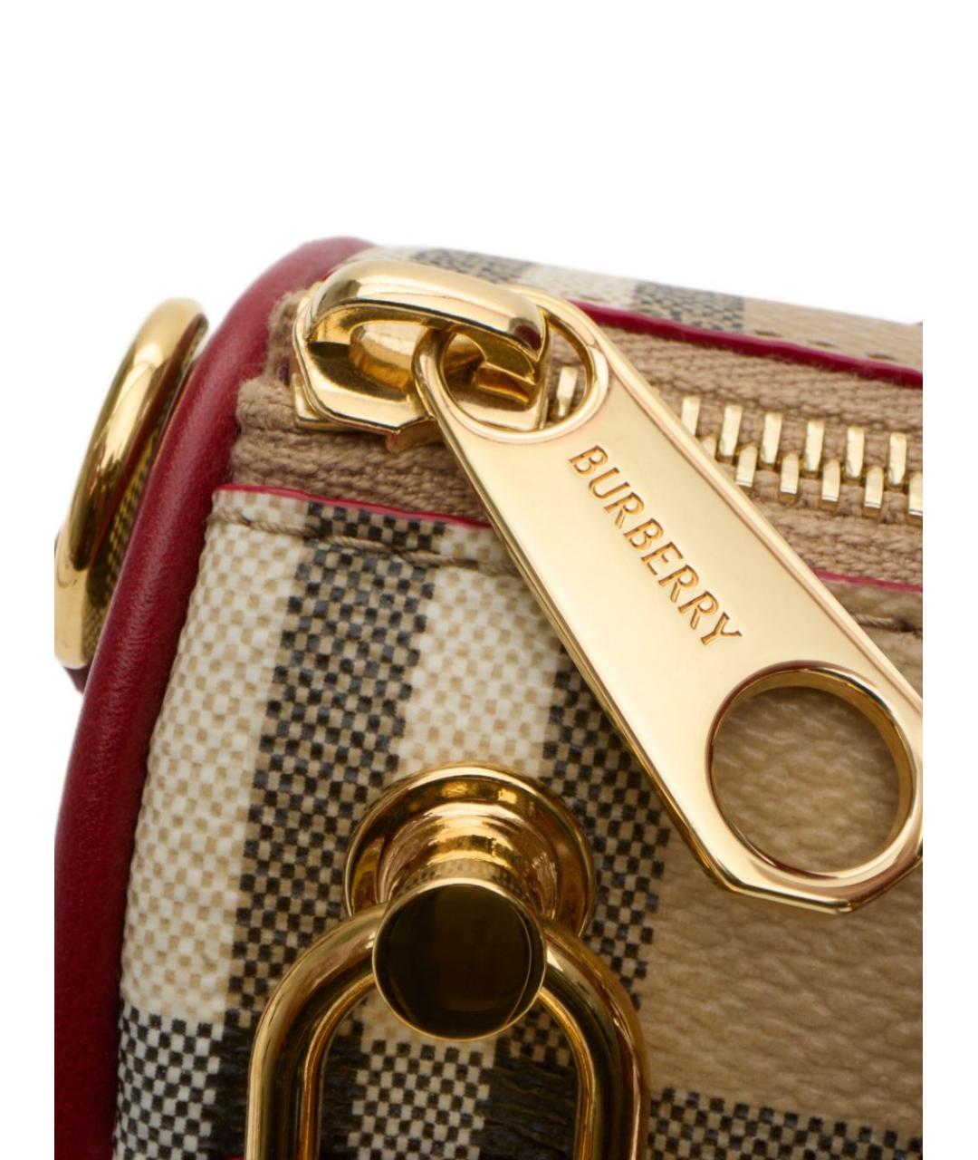 BURBERRY Бежевая хлопковая сумка тоут, фото 2