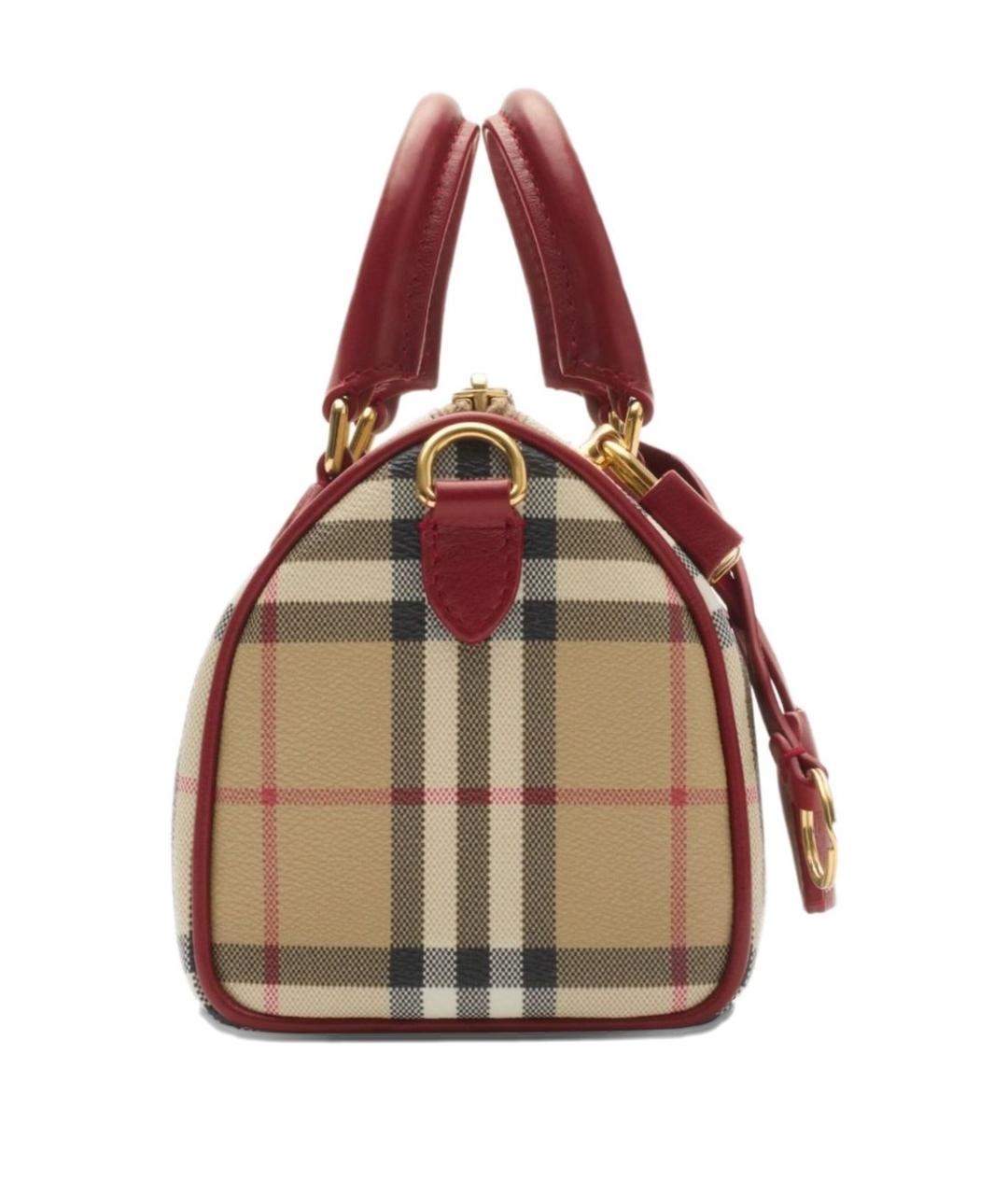 BURBERRY Бежевая хлопковая сумка тоут, фото 4