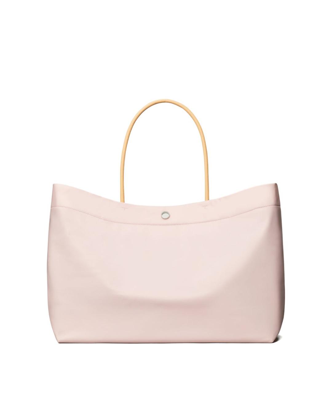 TORY BURCH Розовая синтетическая сумка тоут, фото 3