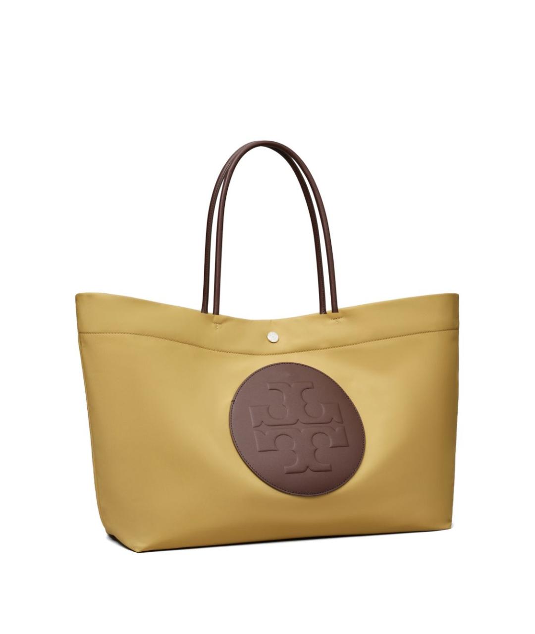 TORY BURCH Бежевая тканевая сумка тоут, фото 5