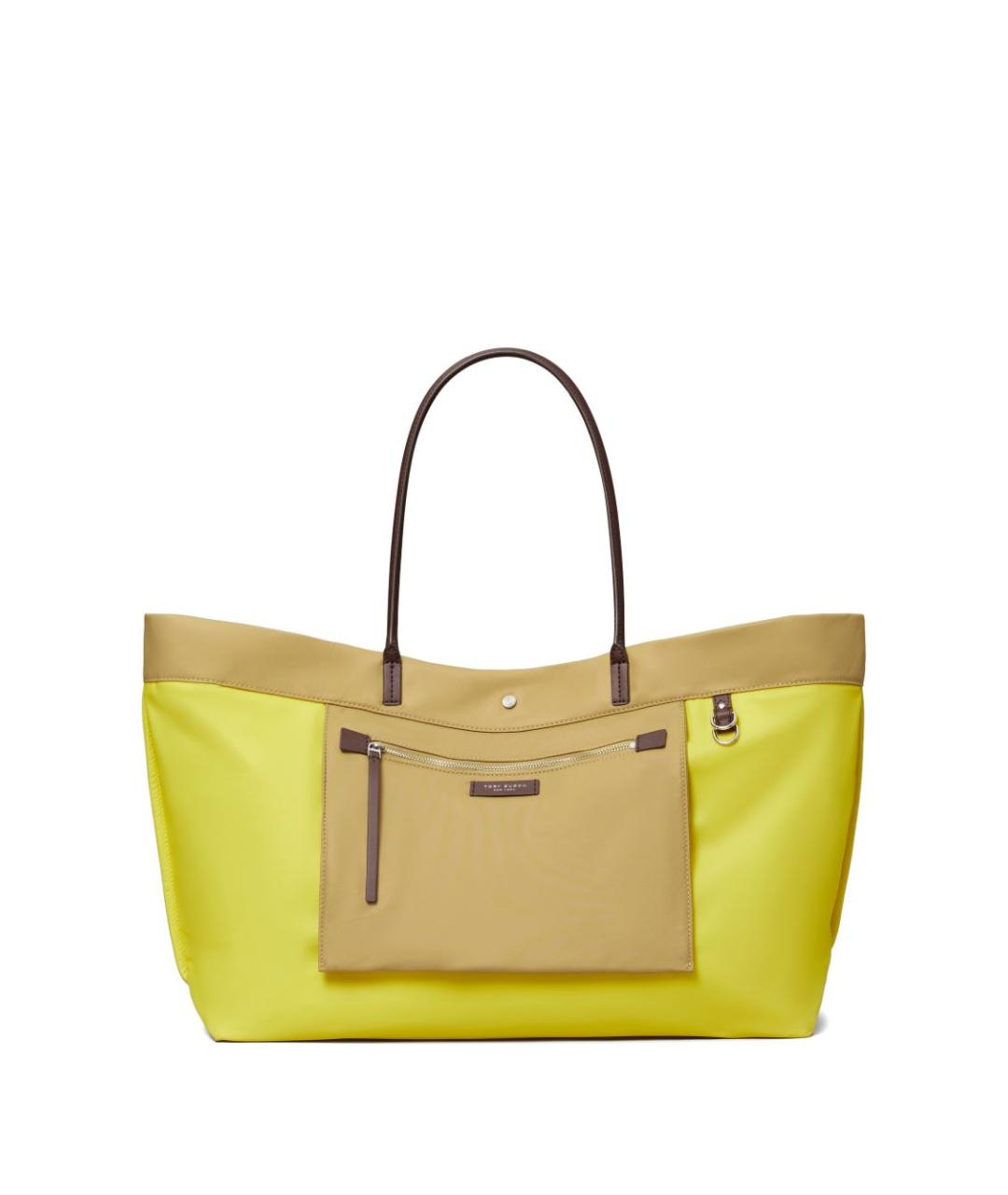 TORY BURCH Бежевая тканевая сумка тоут, фото 4