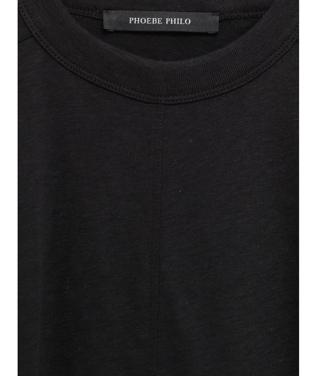 PHOEBE PHILO Черный хлопковый джемпер / свитер, фото 3