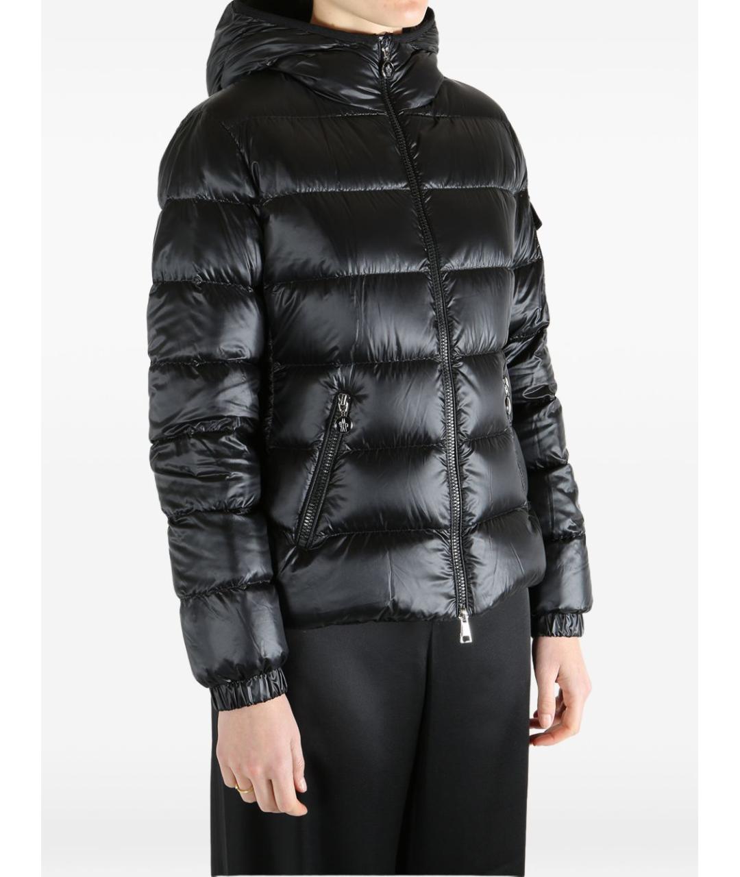 MONCLER Черная полиамидовая куртка, фото 3