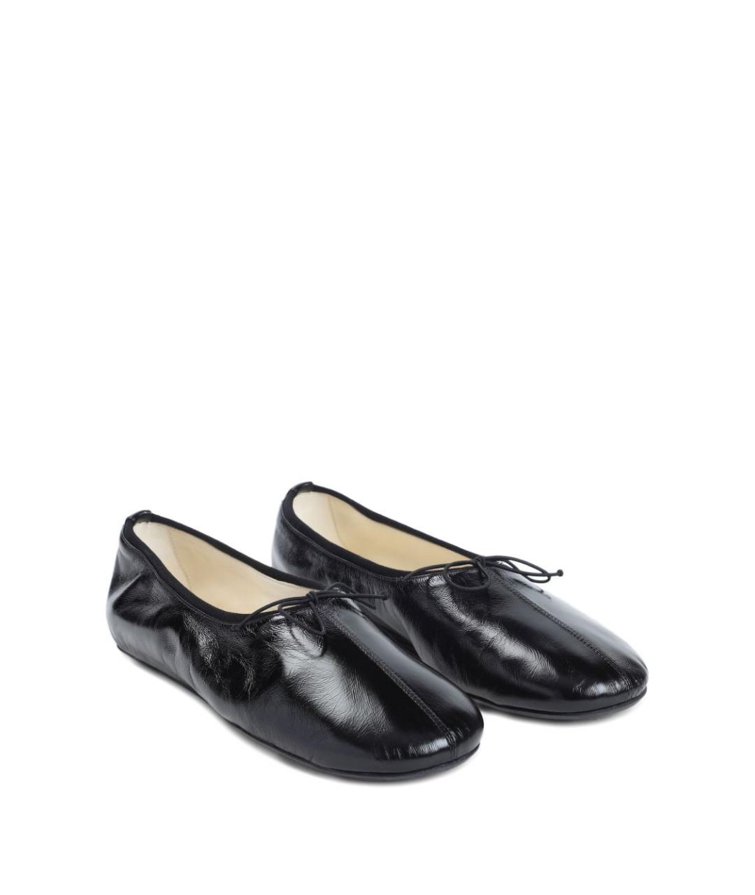PHOEBE PHILO Черные кожаные балетки, фото 3
