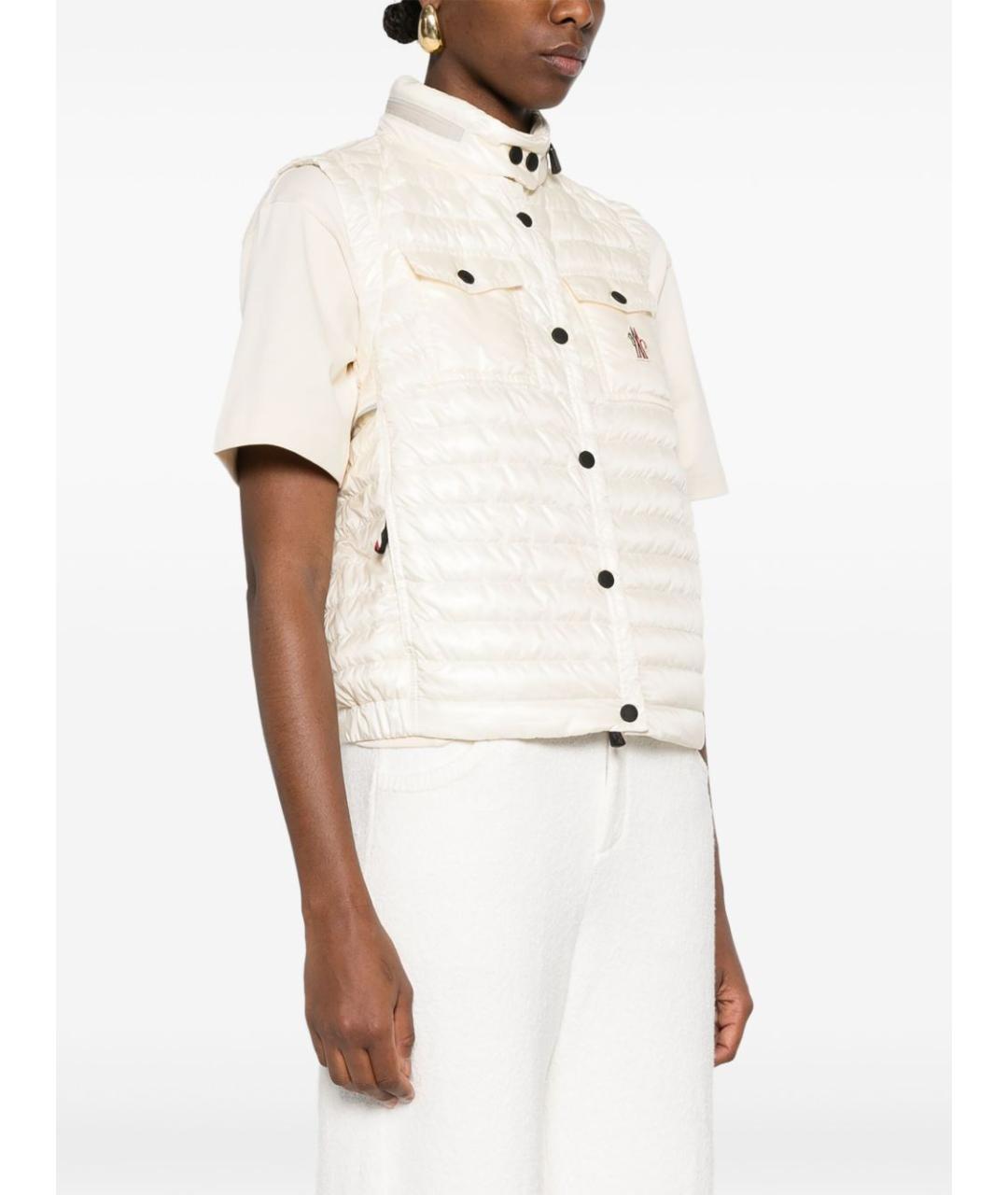 MONCLER GRENOBLE Белый полиамидовый жилет, фото 3