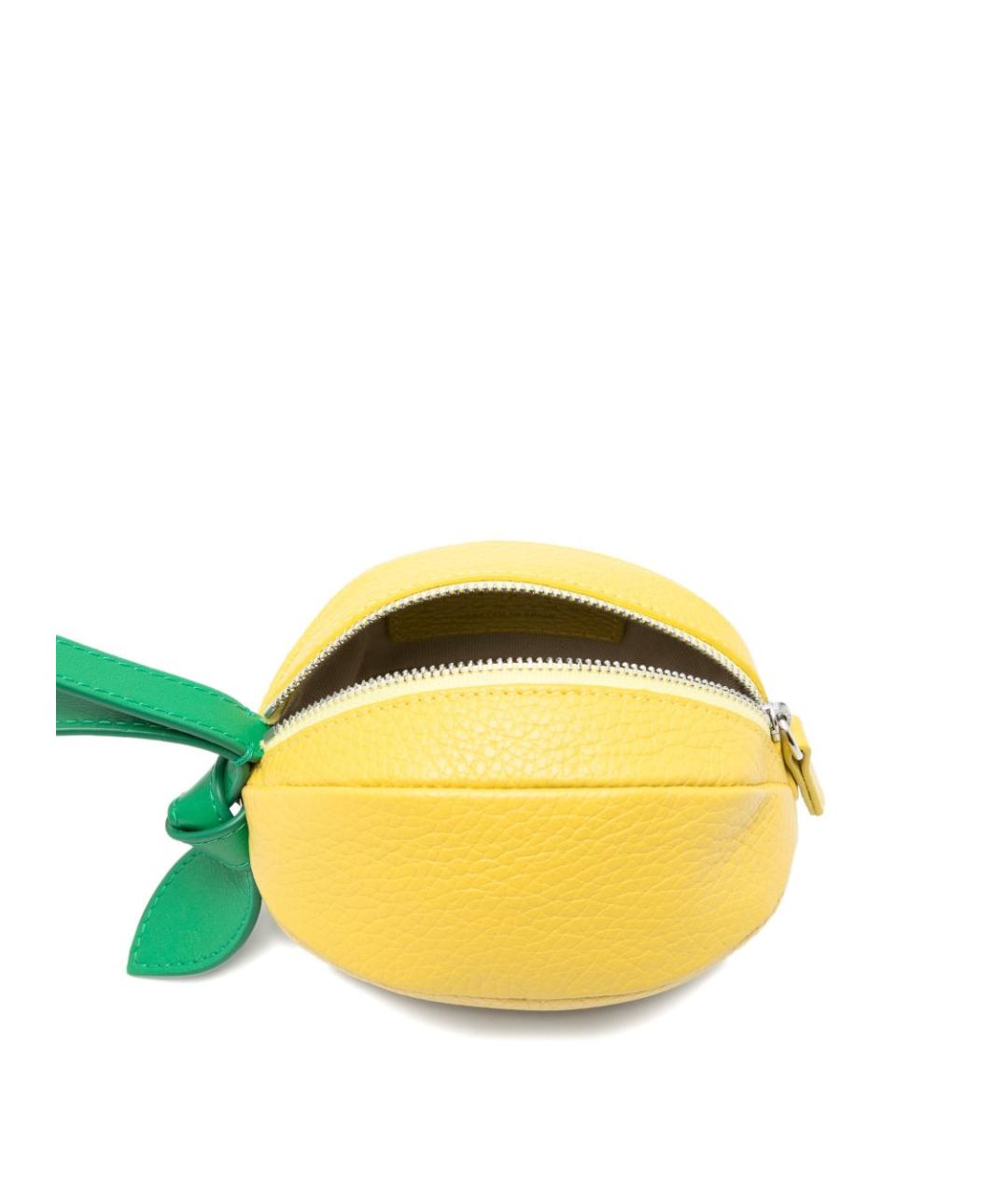 HEREU Желтый кожаный кошелек, фото 5