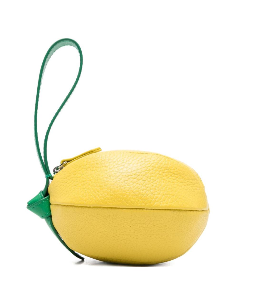 HEREU Желтый кожаный кошелек, фото 1