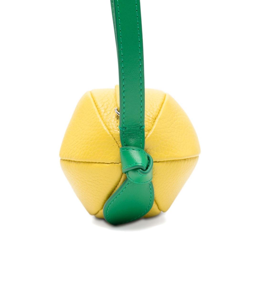 HEREU Желтый кожаный кошелек, фото 2