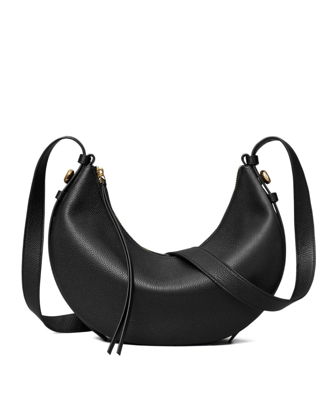 TORY BURCH Черная кожаная сумка через плечо, фото 4