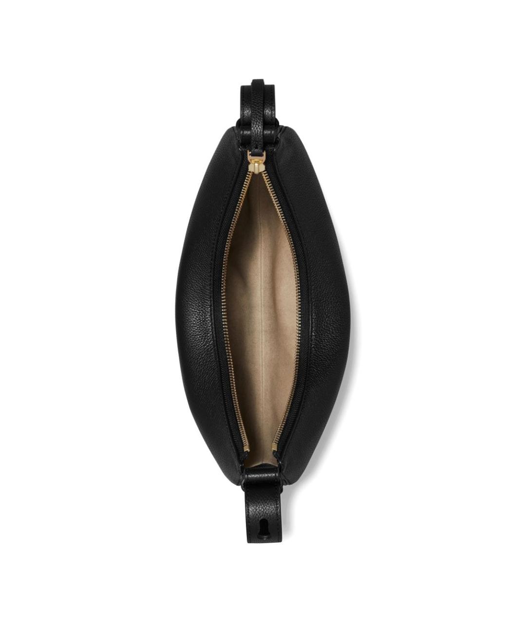 TORY BURCH Черная кожаная сумка через плечо, фото 3