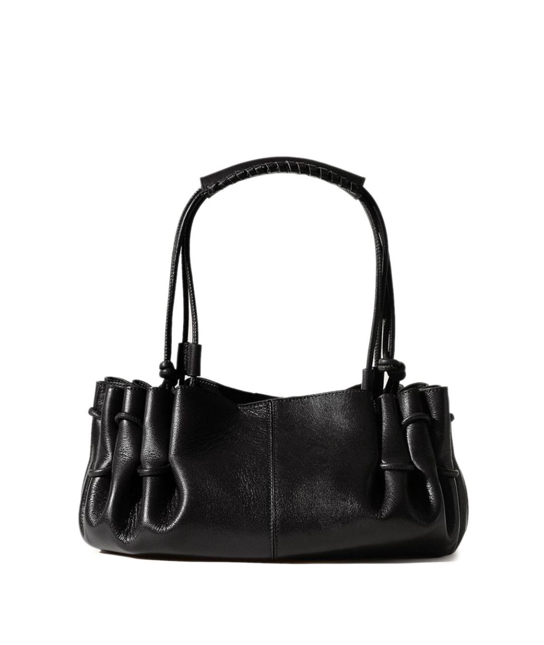 HEREU Черная кожаная сумка через плечо, фото 1