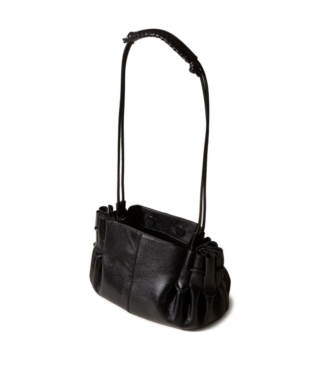 HEREU Черная кожаная сумка через плечо, фото 2