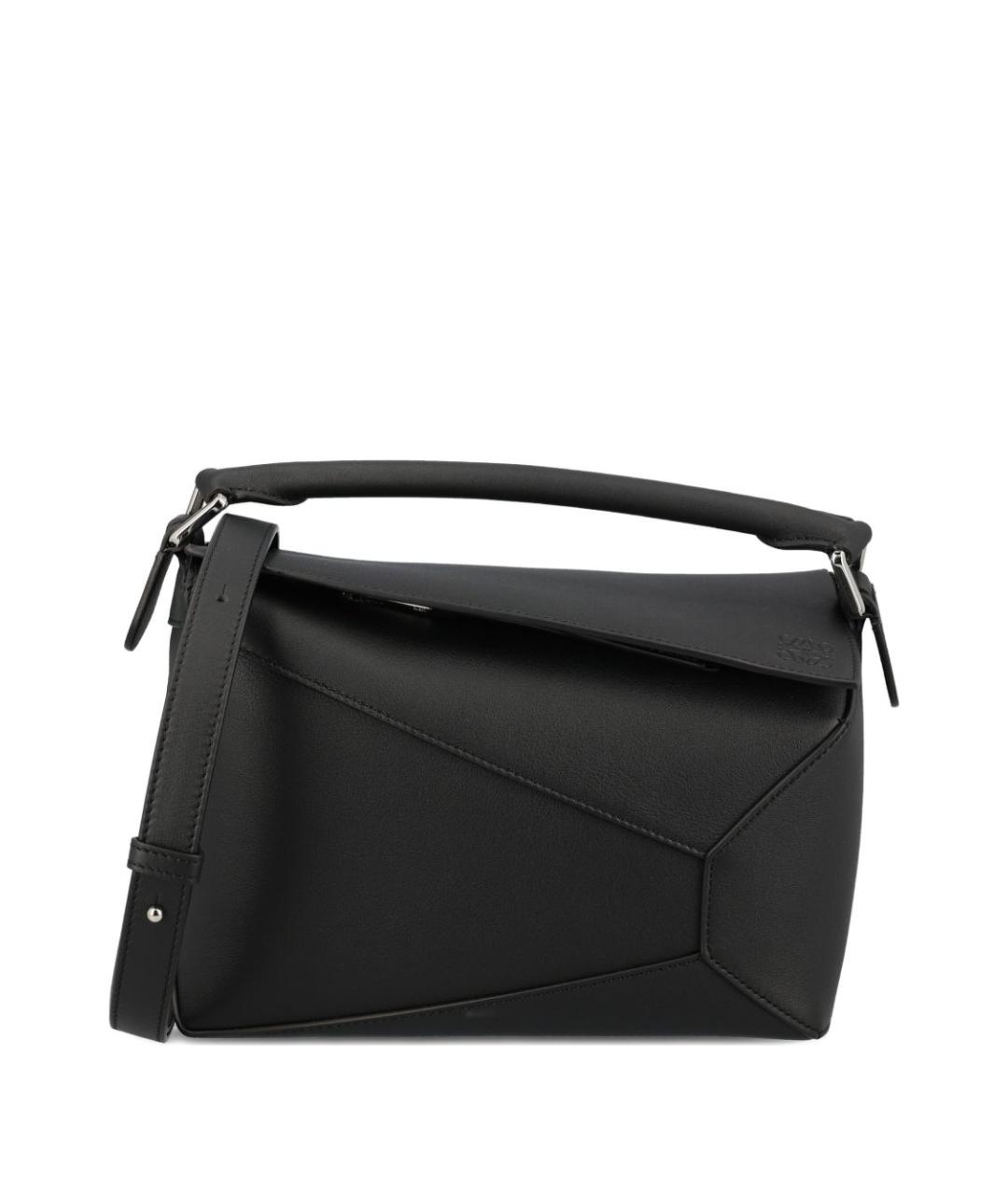 LOEWE Черная кожаная сумка через плечо, фото 1