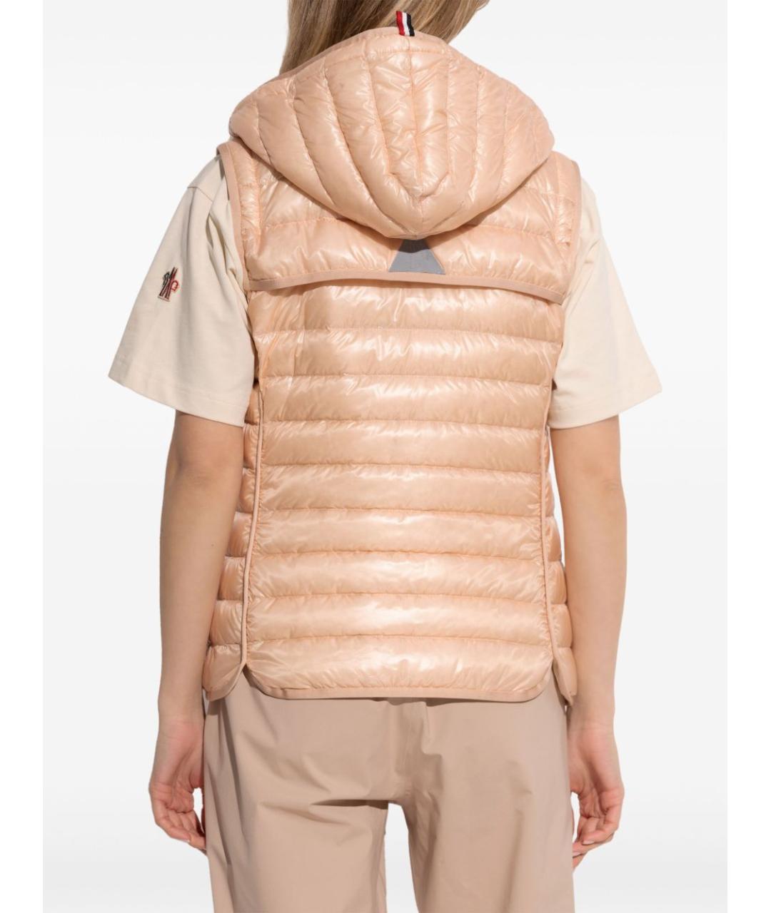 MONCLER GRENOBLE Бежевая полиамидовая куртка, фото 2