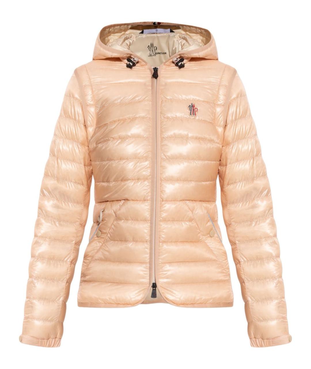 MONCLER GRENOBLE Бежевая полиамидовая куртка, фото 1