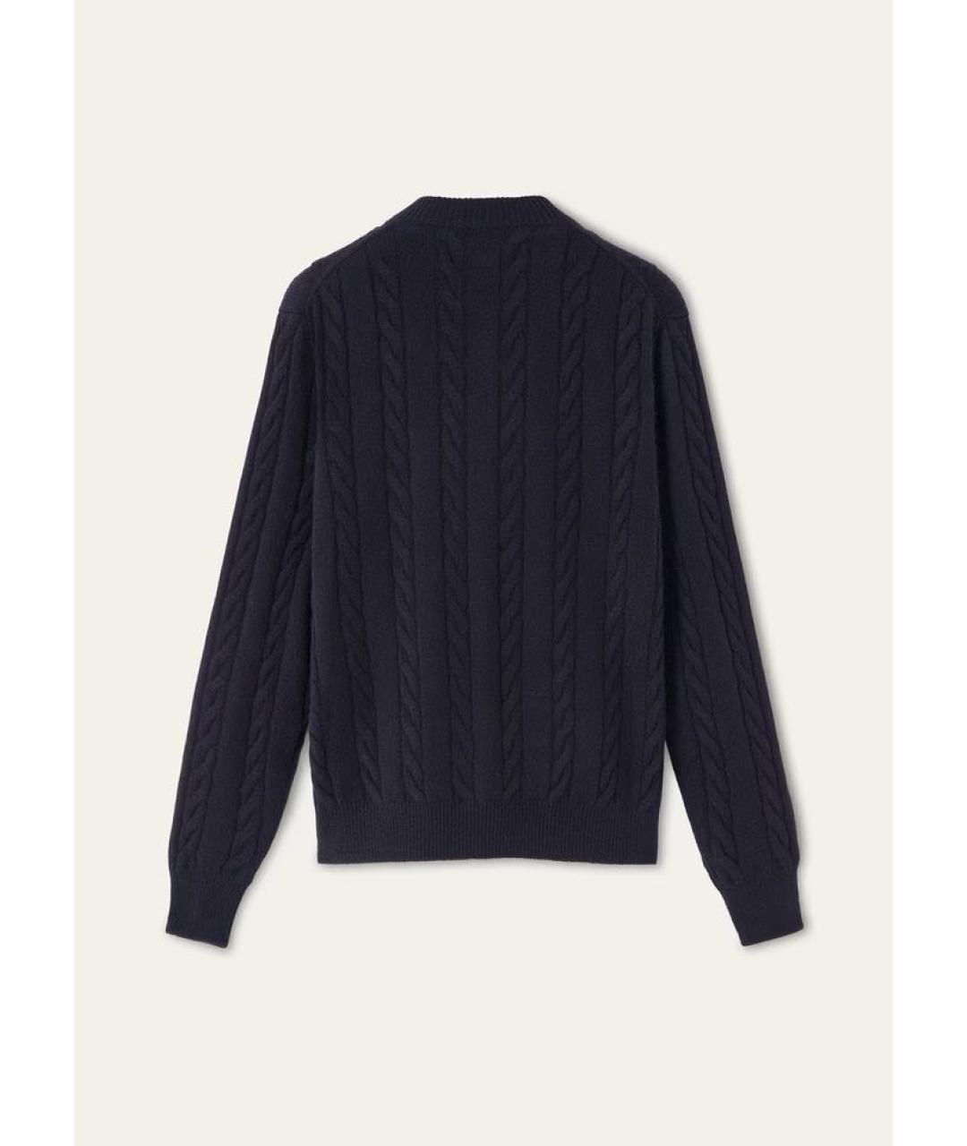 LORO PIANA Темно-синий кашемировый кардиган, фото 2
