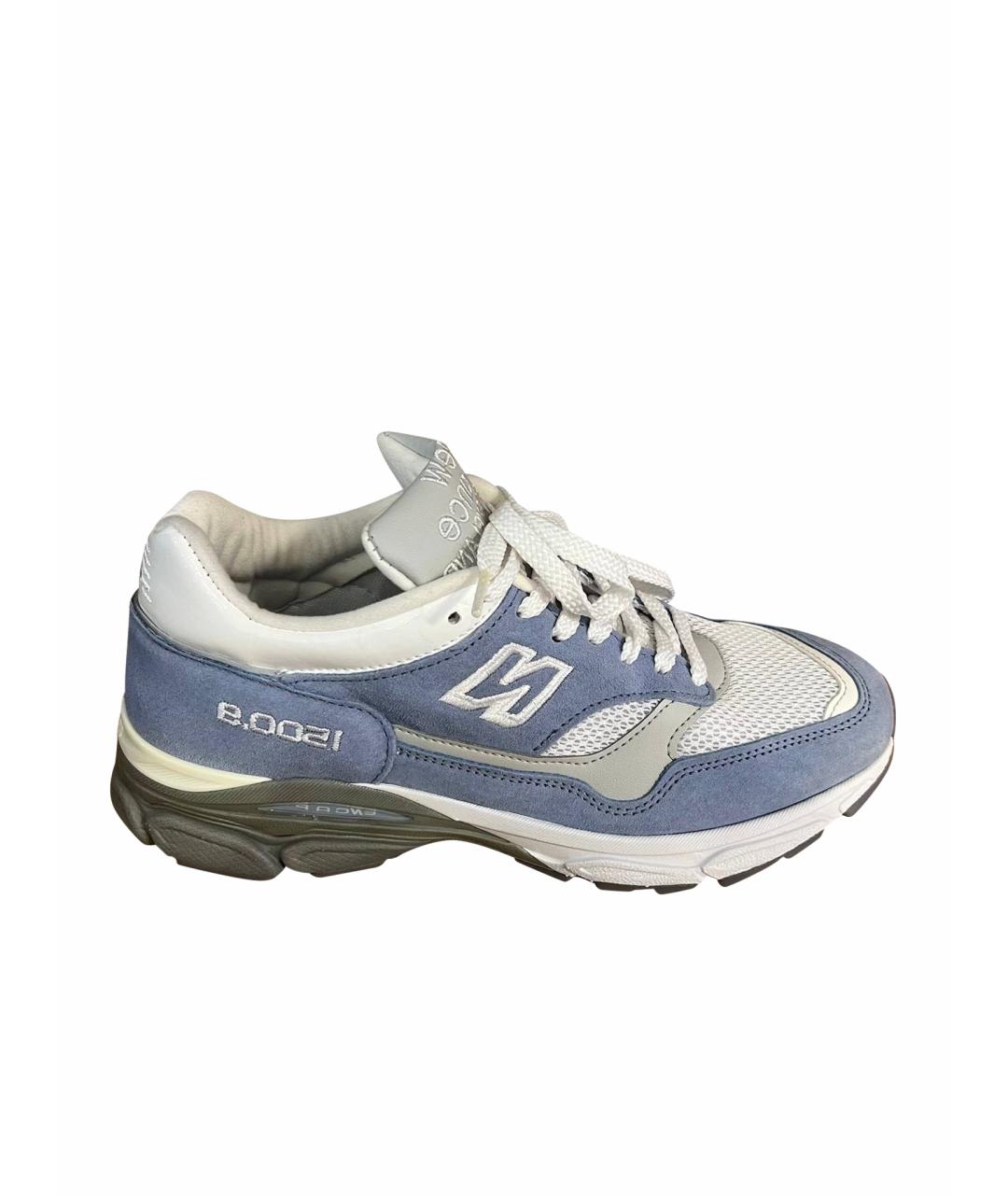 NEW BALANCE Голубые замшевые кроссовки, фото 1