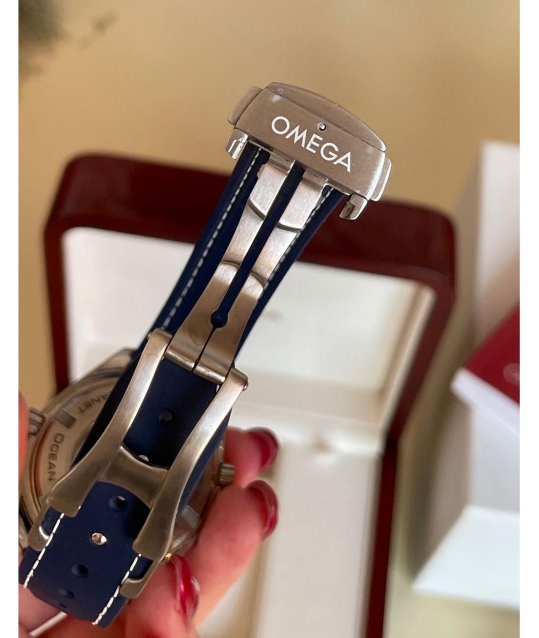 OMEGA Антрацитовые часы, фото 3