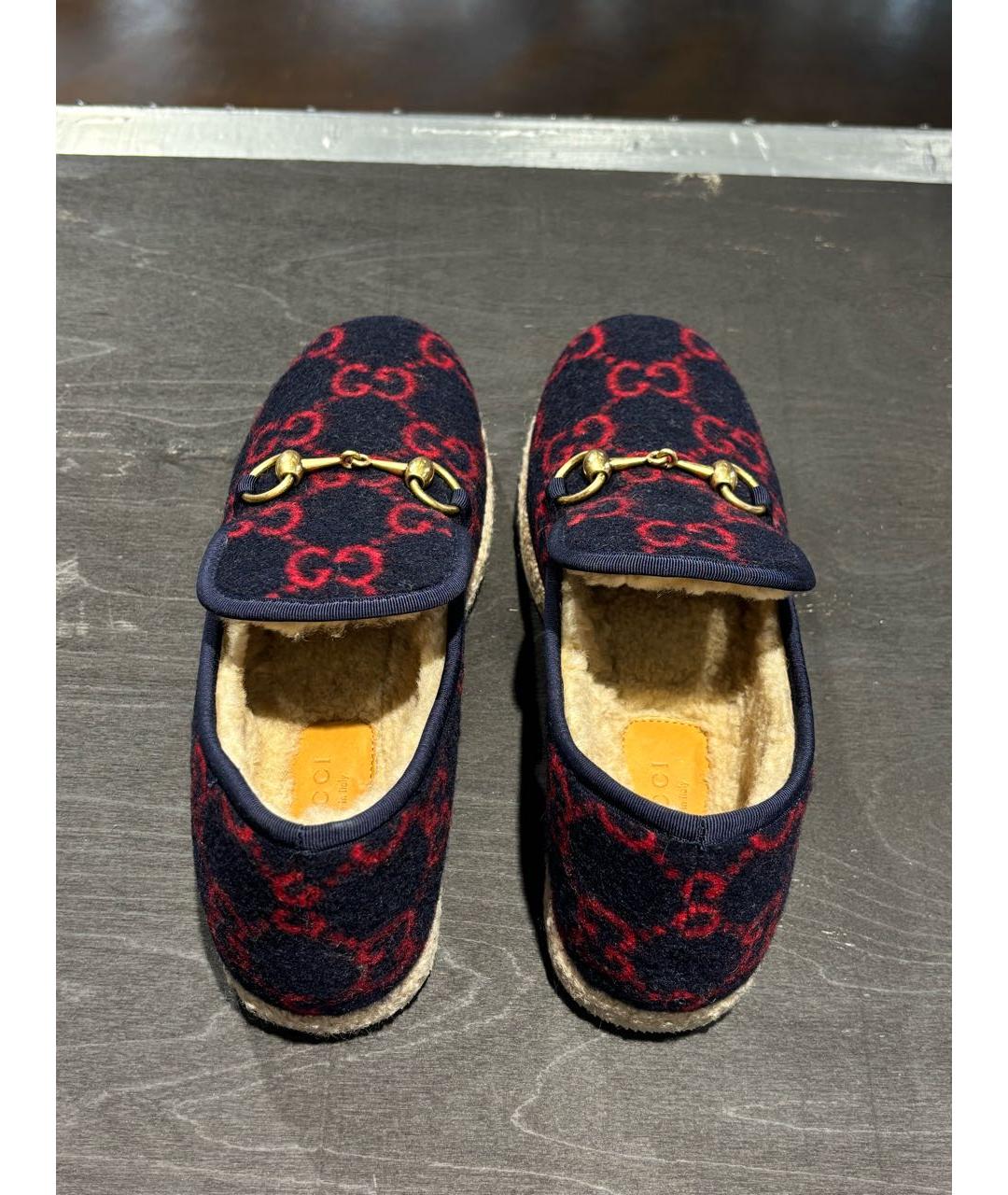 GUCCI Темно-синие текстильные эспадрильи, фото 4