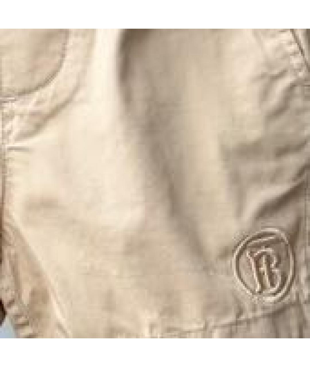 BURBERRY KIDS Бежевые хлопковые детские шорты, фото 4