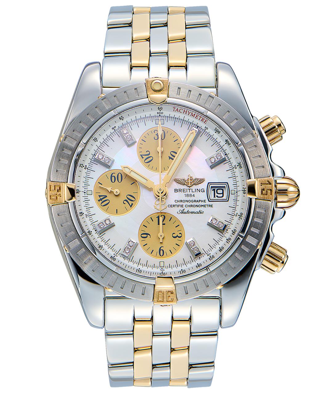 BREITLING Золотые часы из желтого золота, фото 1