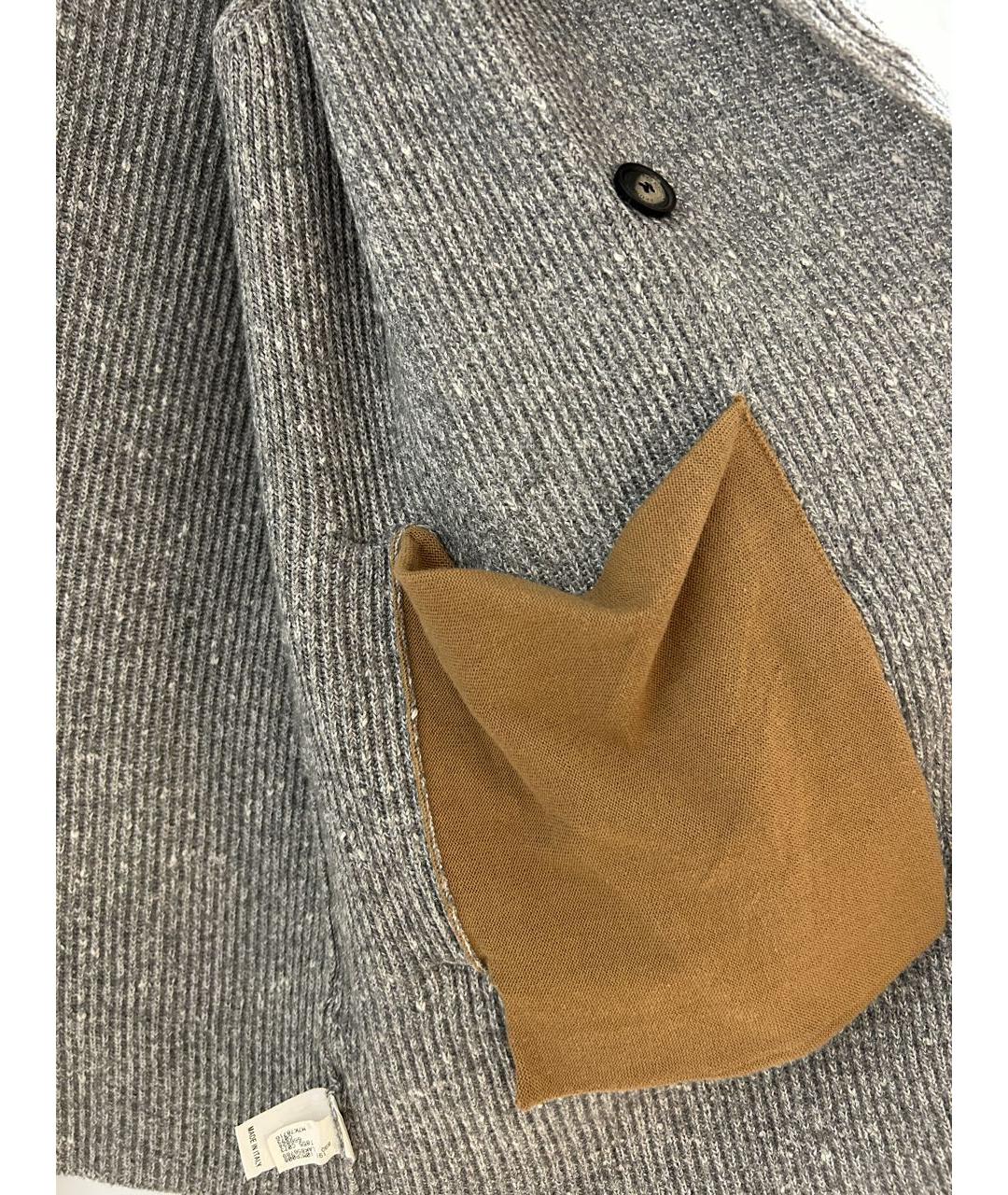 BRUNELLO CUCINELLI Серебрянный кашемировый кардиган, фото 4