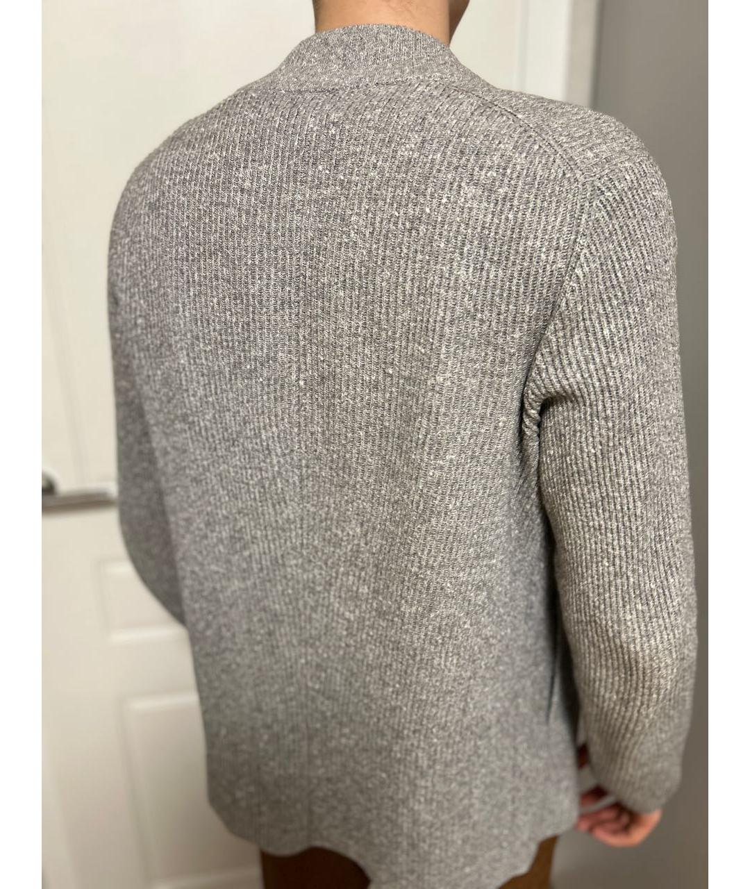 BRUNELLO CUCINELLI Серебрянный кашемировый кардиган, фото 8