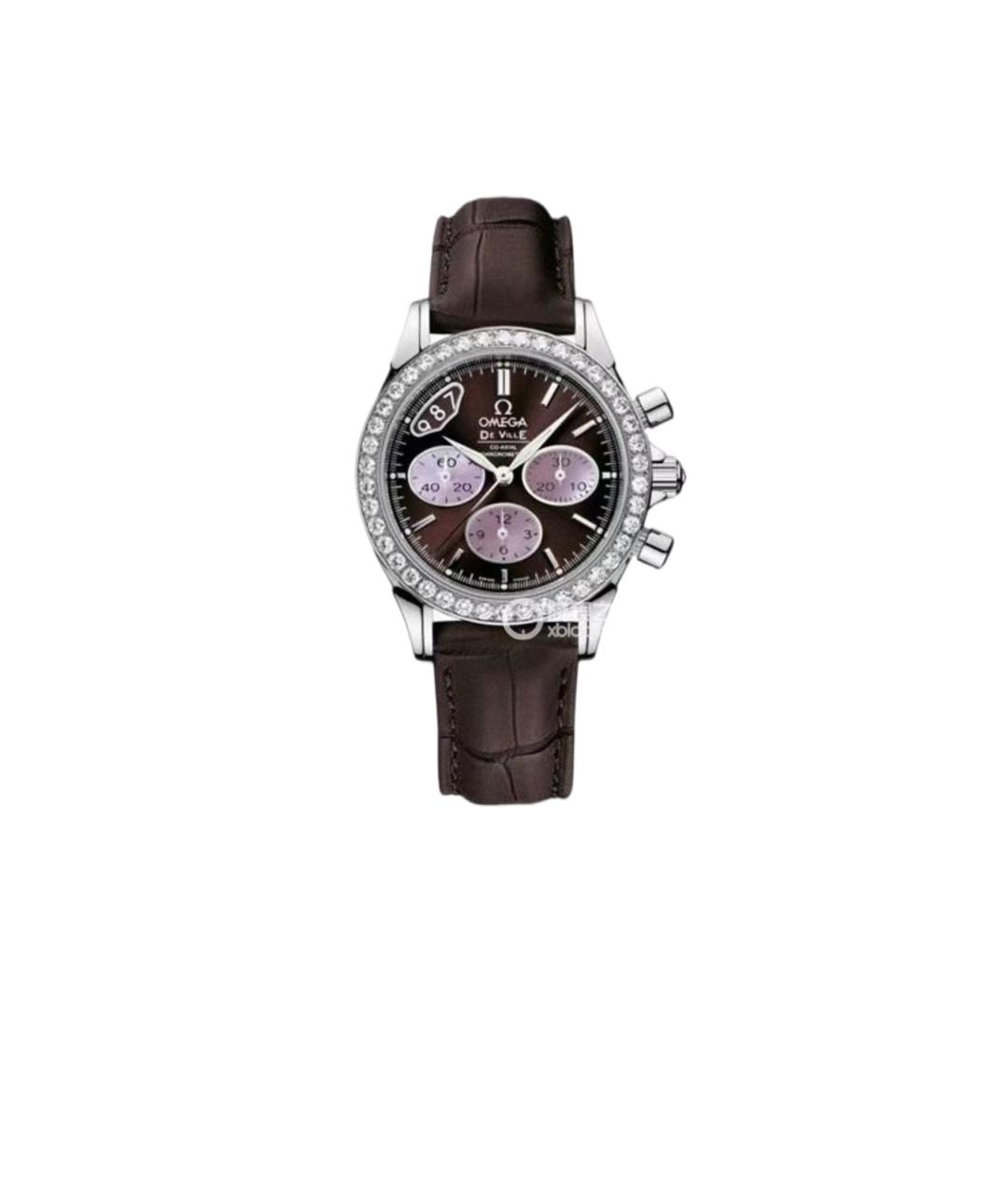 OMEGA Коричневые часы, фото 6