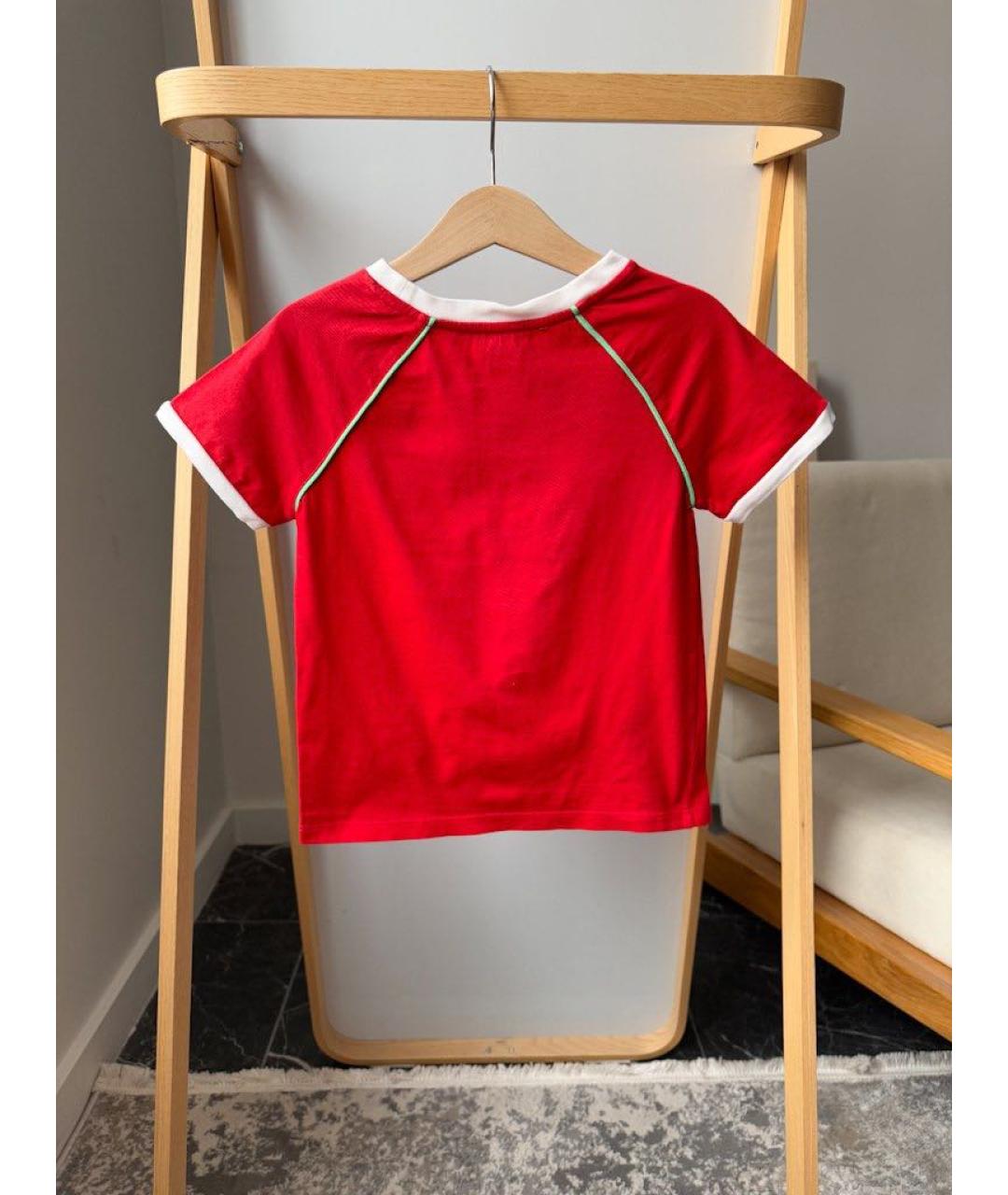 GUCCI KIDS Красный хлопковый детская футболка / топ, фото 2