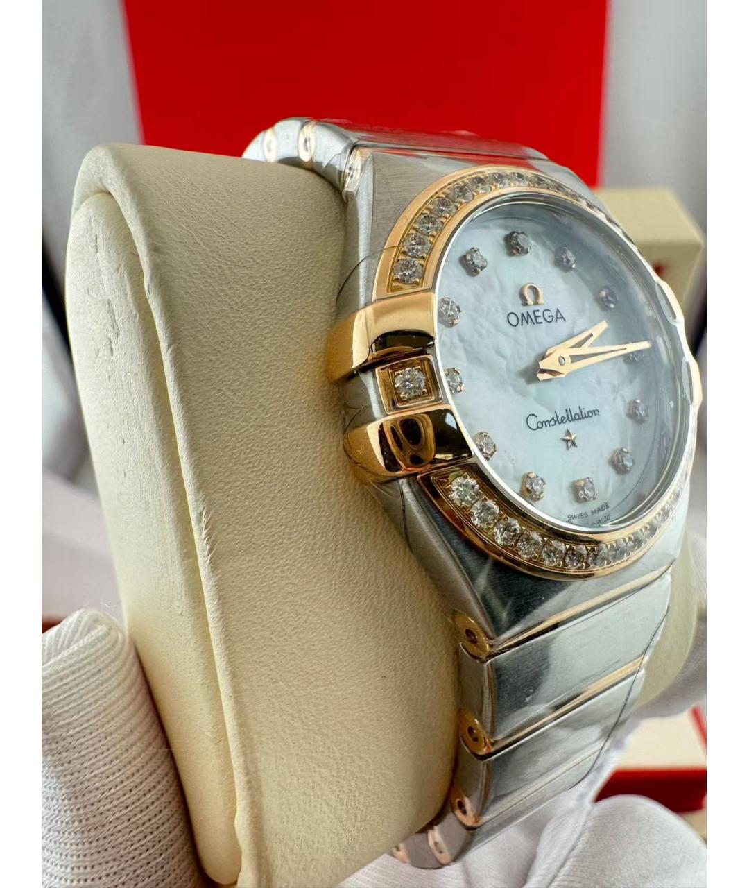 OMEGA Серебряные часы, фото 4