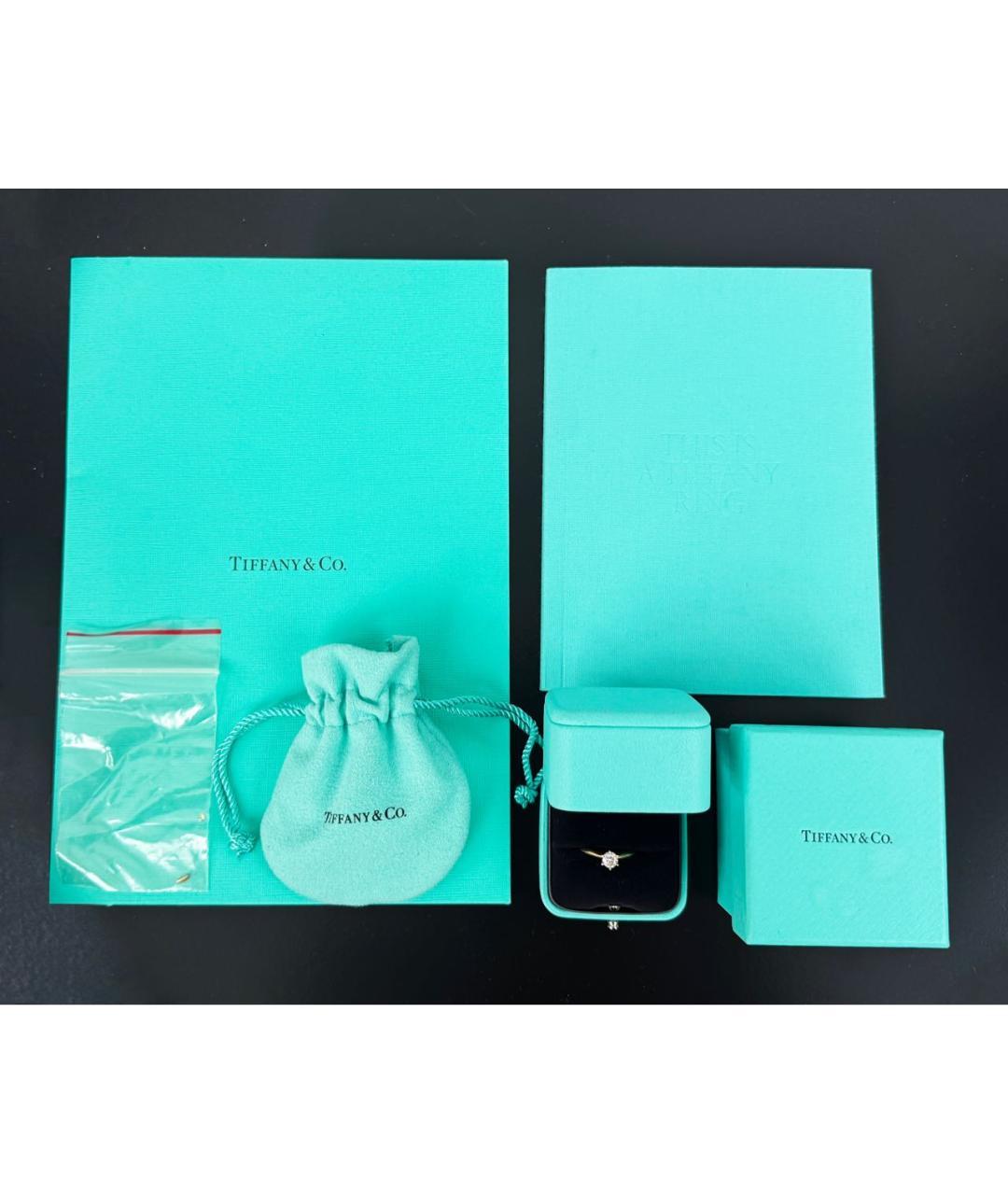 TIFFANY&CO Золотое платиновое кольцо, фото 2