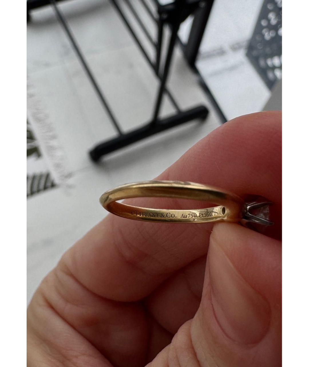 TIFFANY&CO Золотое платиновое кольцо, фото 5