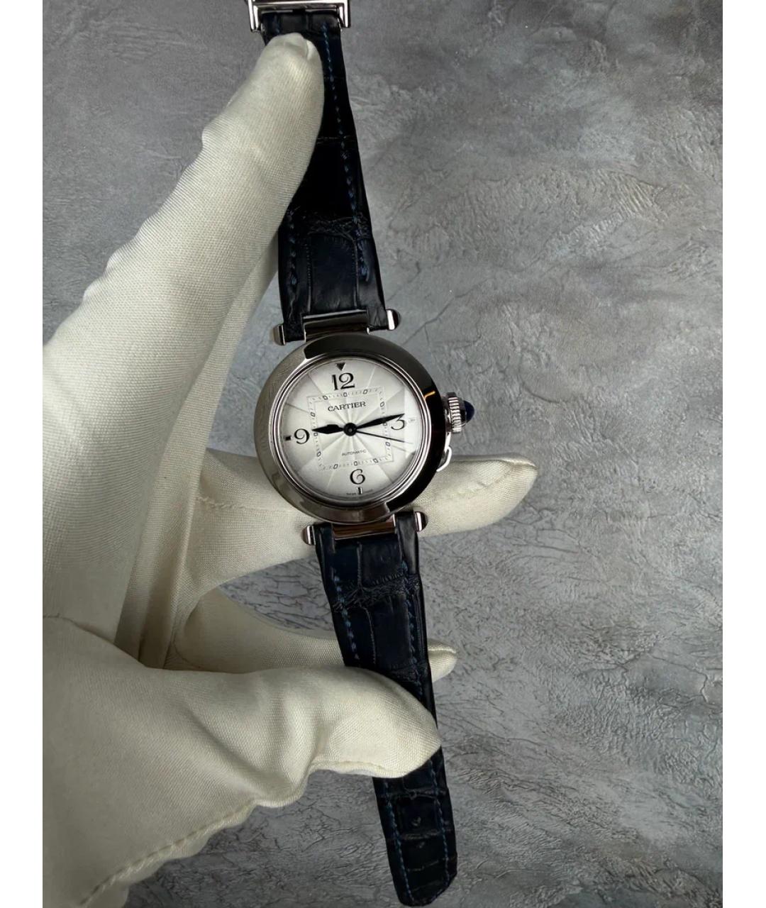 CARTIER Белые металлические часы, фото 3