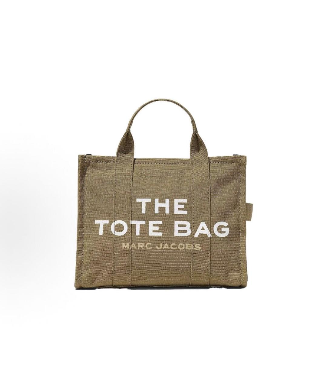 MARC JACOBS Хаки жаккардовая сумка тоут, фото 5