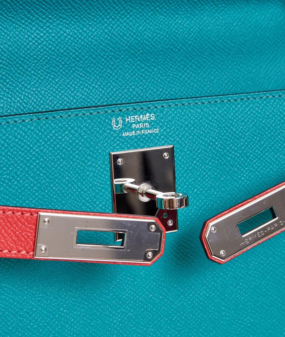 HERMES Мульти кожаная сумка с короткими ручками, фото 6