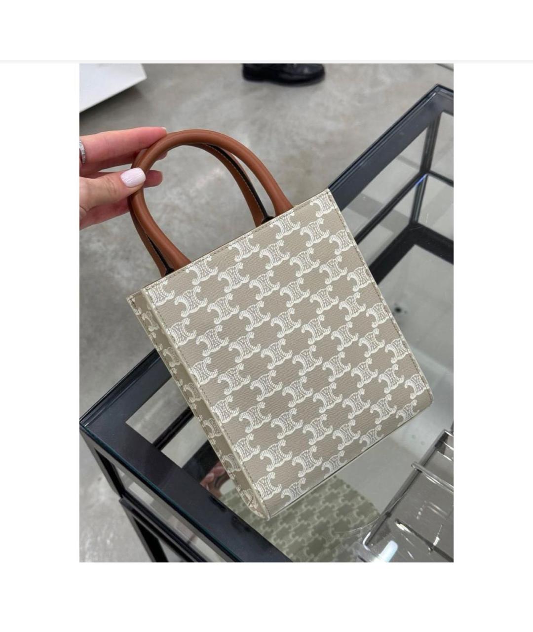 CELINE Бежевая сумка через плечо, фото 2