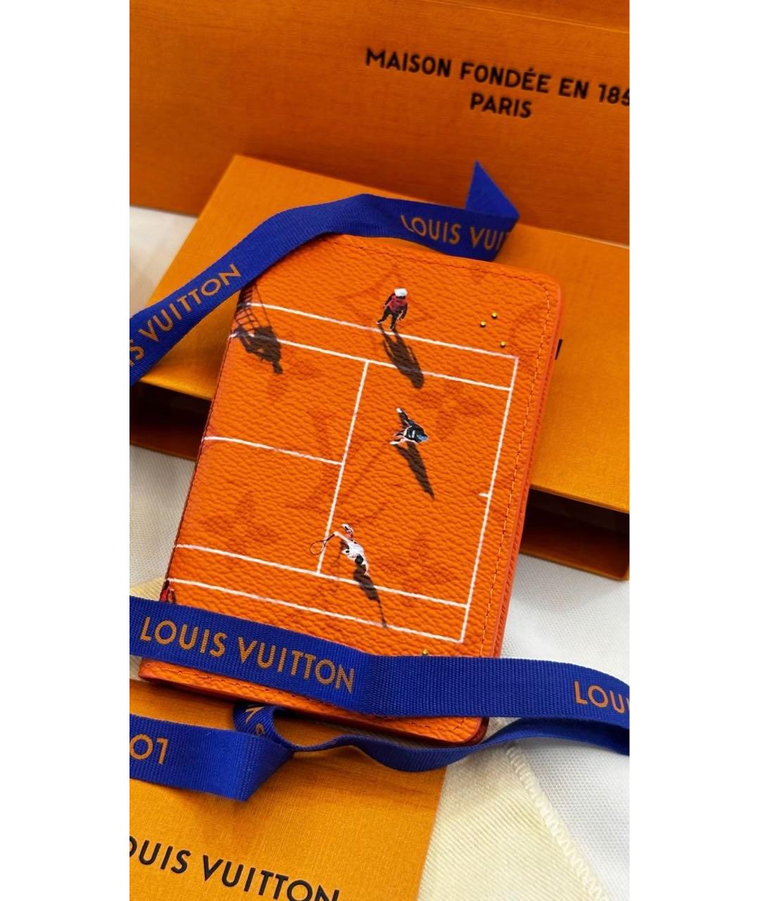 LOUIS VUITTON Оранжевый кардхолдер, фото 6