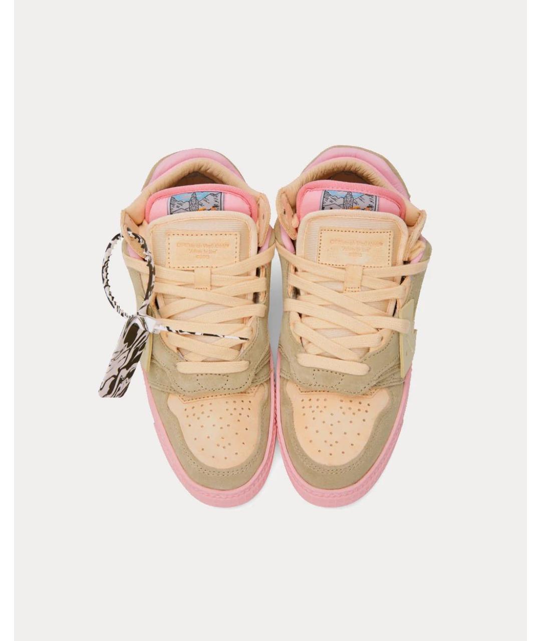 OFF-WHITE Розовые замшевые кеды, фото 3