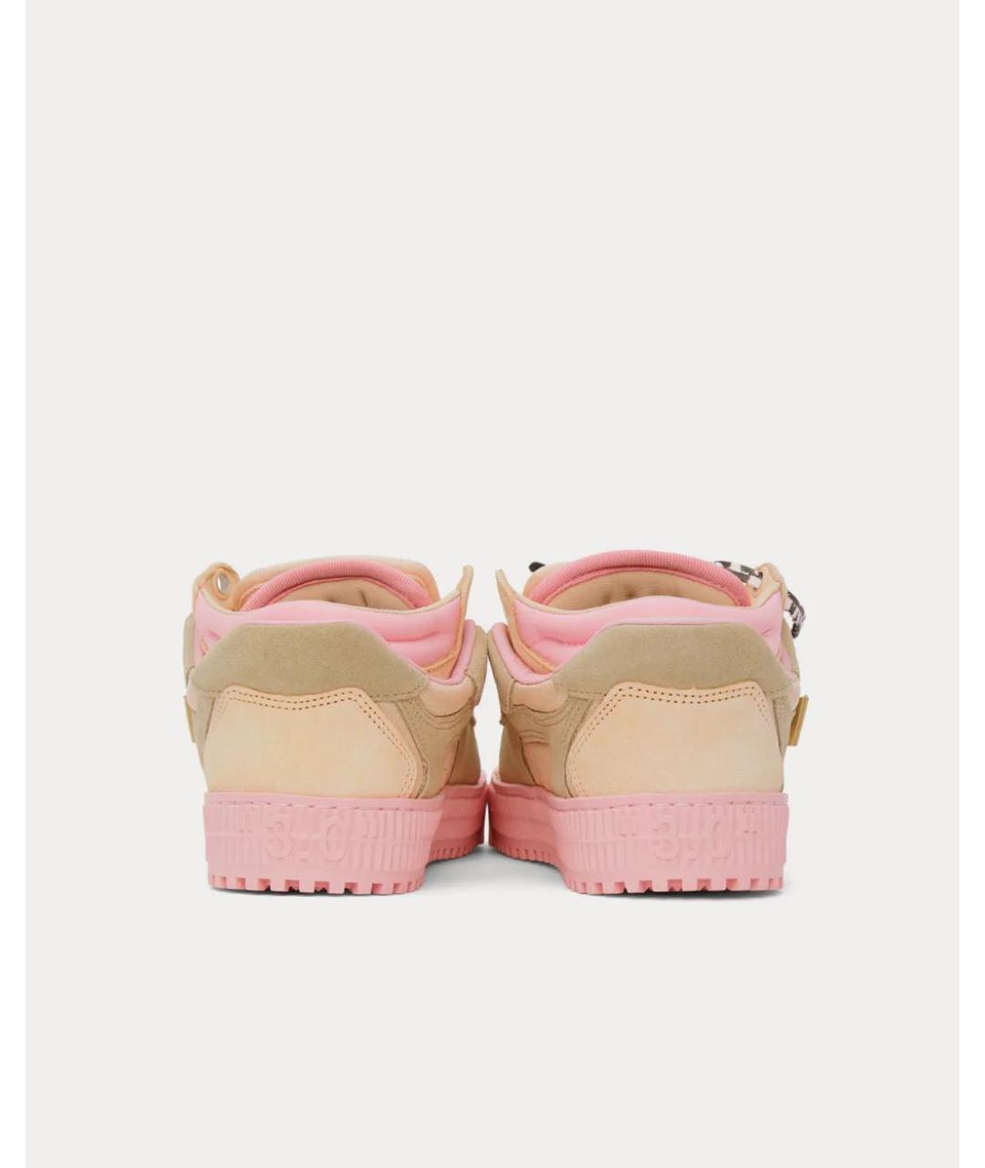 OFF-WHITE Розовые замшевые кеды, фото 4