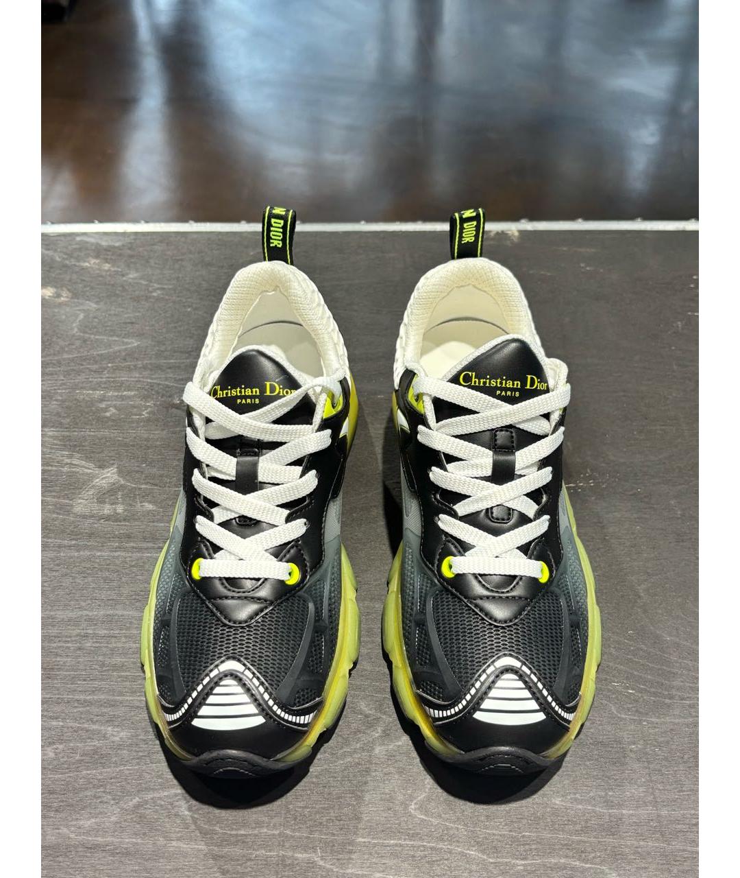 CHRISTIAN DIOR Мульти текстильные кроссовки, фото 3