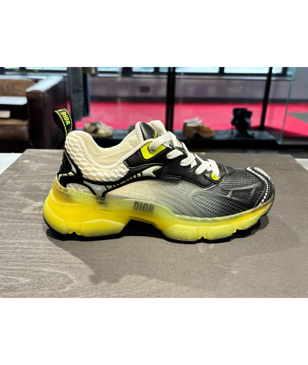 CHRISTIAN DIOR Мульти текстильные кроссовки, фото 6