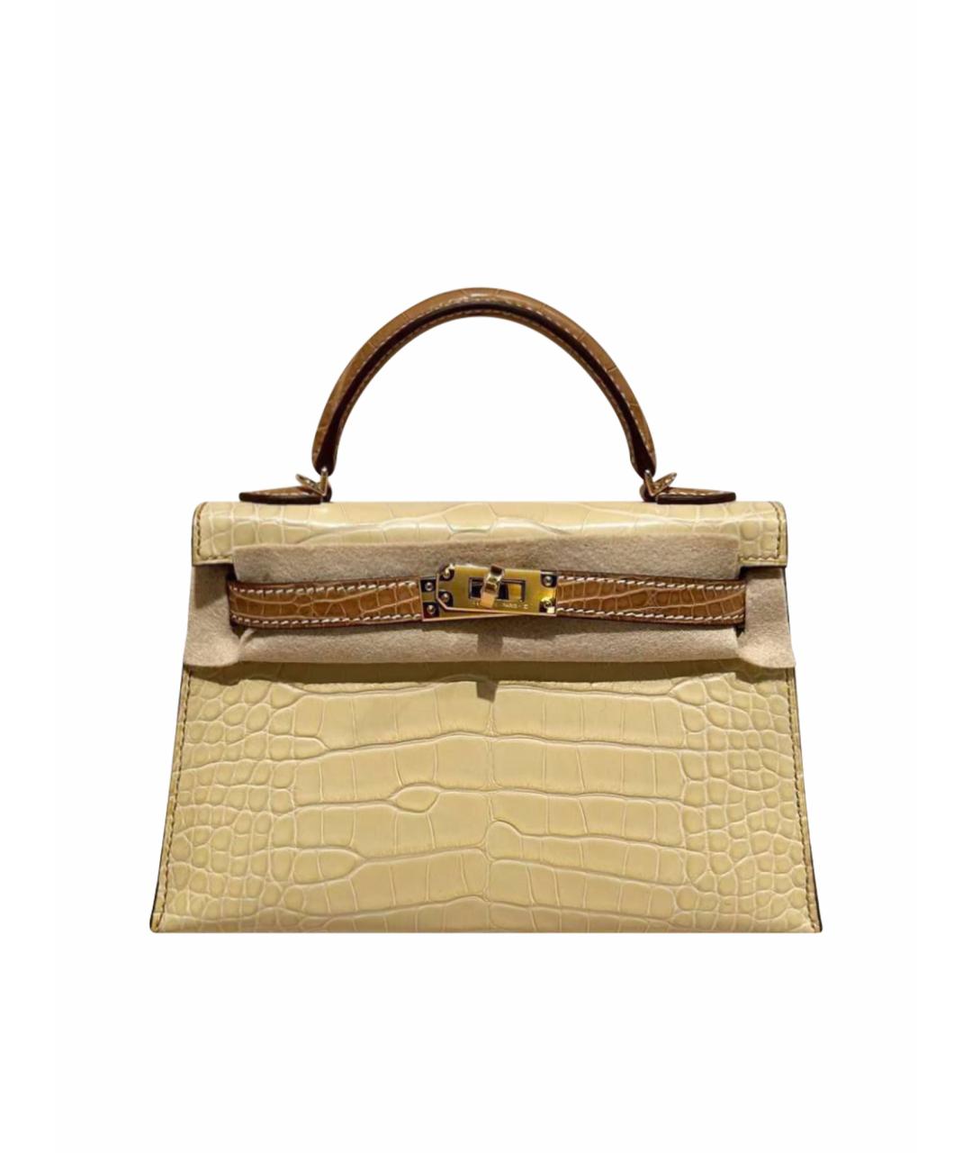 HERMES Сумка с короткими ручками из экзотической кожи, фото 1