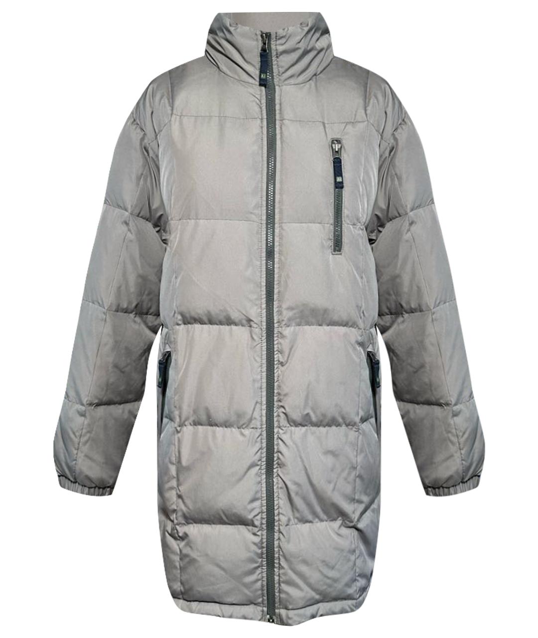 ARMANI JEANS Серый полиэстеровый пуховик, фото 1