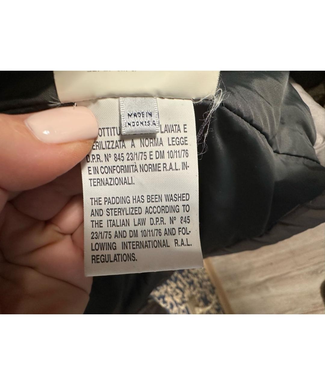 ARMANI JEANS Серый полиэстеровый пуховик, фото 8