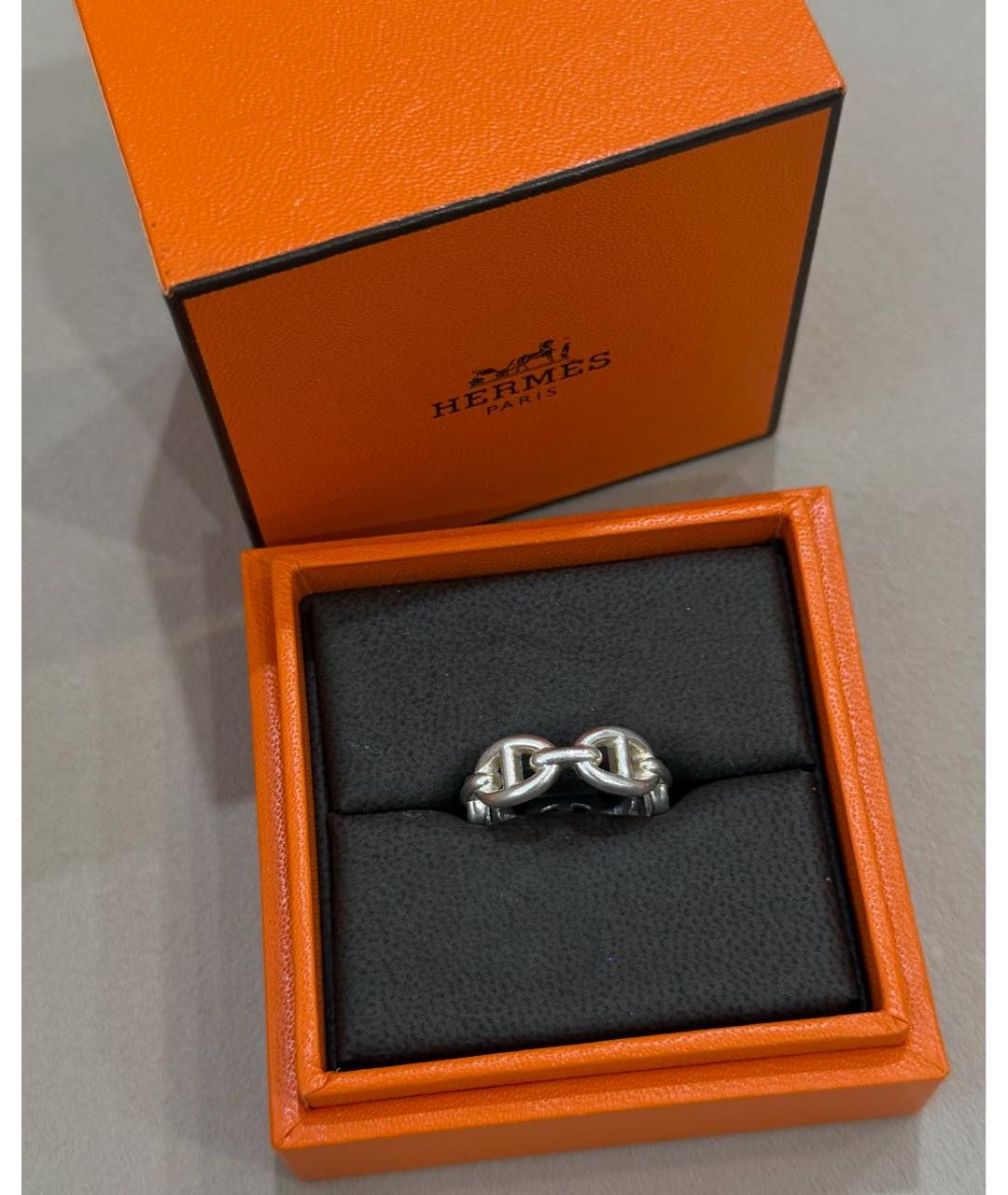 HERMES Серебряное серебряное кольцо, фото 3